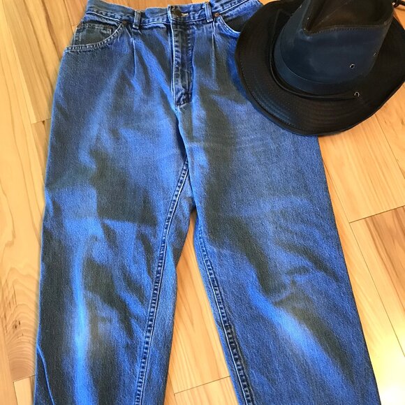 Riders by Lee Pleated High-Waisted Jeans, Vintage 80s, Size 13 - Picture 8 of 13